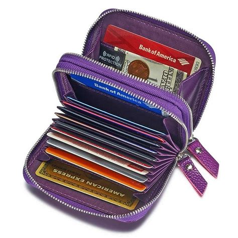 leather rfid card case|rfid blocking credit card case.